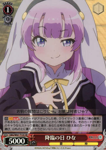 Hina SR DBG/W87-T13S - The Day I Became a God