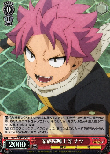 Natsu SR FT/S120-062S - FAIRY TAIL 100 Years Quest