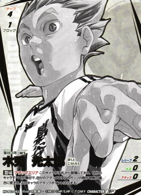 Bokuto Koutaro TP HV-P01-043 - VOBACA Haikyu!! HV-P03 Youth & Select Team Training Camp