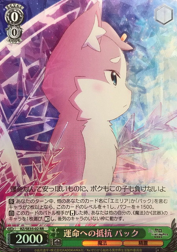 Pack S-RR RZ/SE35-02 - RE:ZERO STARTING LIFE IN ANOTHER WORLD Frozen bond Extra