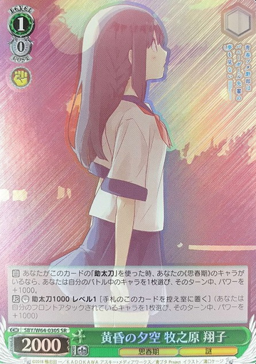 Makinohara Syouko SR SBY/W64-030S - Bunny Girl Senpai
