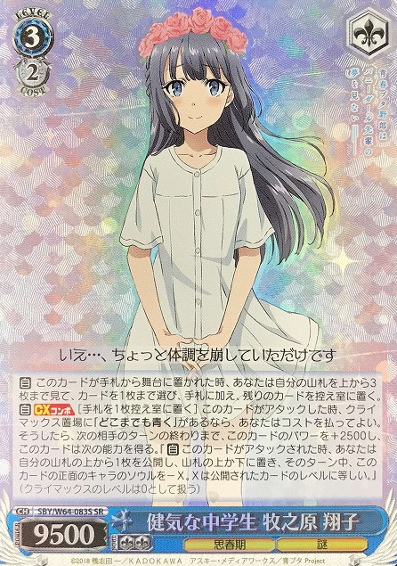 Makinohara Syouko SR SBY/W64-083S - Bunny Girl Senpai