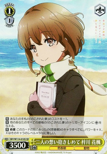 Azusagawa Kaede SR SBY/W114-010S - Bunny girl senpai series