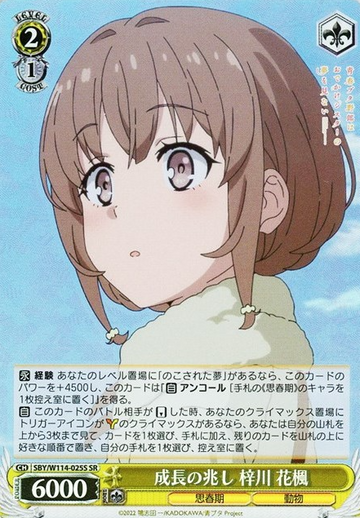 Azusagawa Kaede SR SBY/W114-025S - Bunny girl senpai series