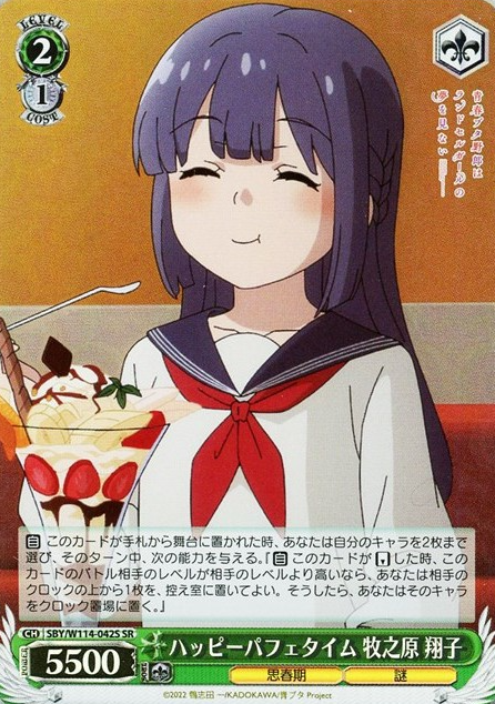 Makinohara Syouko SR SBY/W114-042S - Bunny girl senpai series