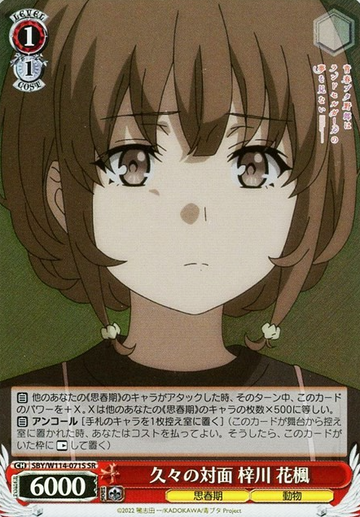 Azusagaea Kaede SR SBY/W114-071S - Bunny girl senpai series