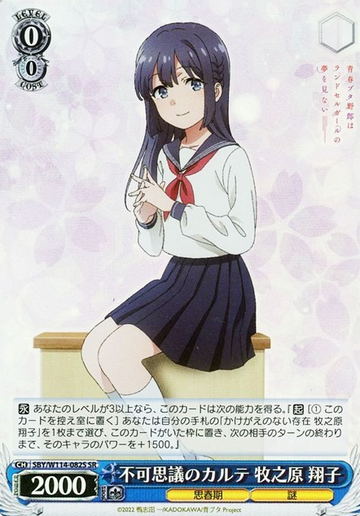 Makinohara Syouko SR SBY/W114-082S - Bunny girl senpai series