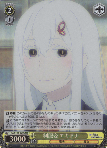 Echidna SR RZ/S116-020S - RE:ZERO STARTING LIFE IN ANOTHER WORLD vol.3