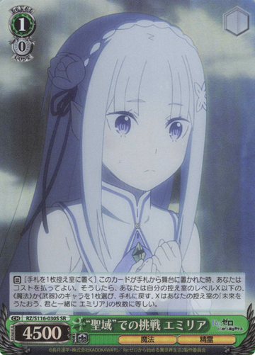 Emilia SR RZ/S116-030S - RE:ZERO STARTING LIFE IN ANOTHER WORLD vol.3