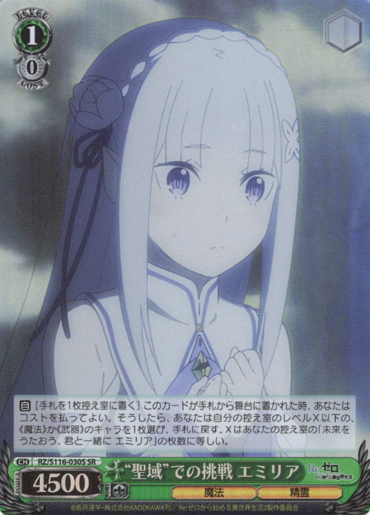 Emilia SR RZ/S116-030S - RE:ZERO STARTING LIFE IN ANOTHER WORLD vol.3