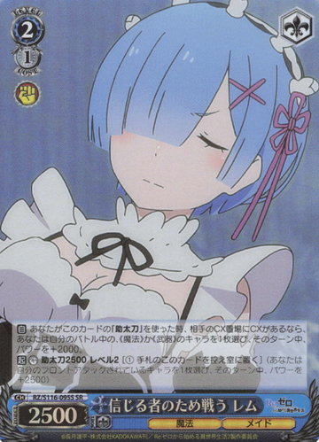 Rem SR RZ/S116-095S - RE:ZERO STARTING LIFE IN ANOTHER WORLD vol.3