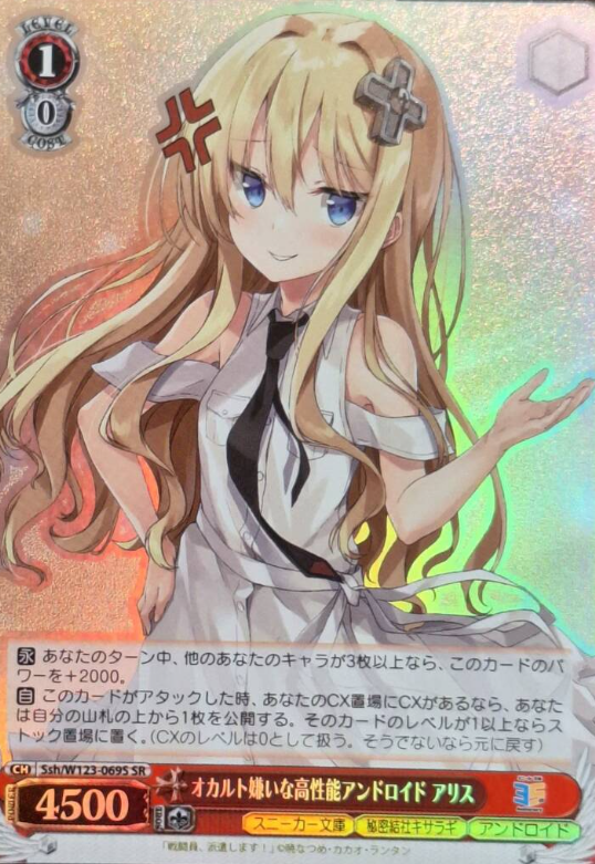 Alice SR Ssh/W123-069S - Kadokawa Sneaker Bunko Vol.2