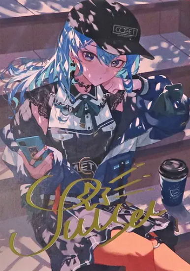 Suisei Hoshimachi 4th Anniversary Foil Signed Postcard