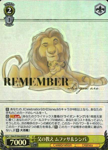 Mufasa Simba SP Dds/S104-006SP - Disney100