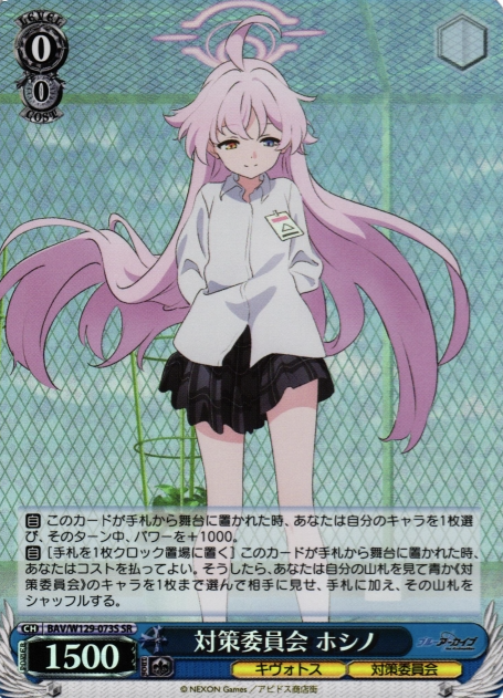 Hoshino SR BAV/W129-073S - Blue Archive The Animation