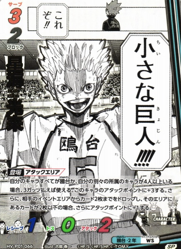 Hoshiumi Korai SP HV-P01-066 - VOBACA Haikyu!! HV-P03 Youth & Select Team Training Camp