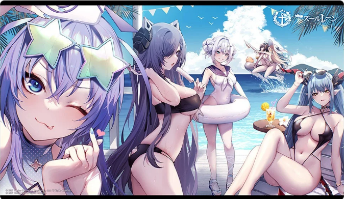 Azur Lane Rubber Playmat (New Jersey / August von Parseval / Jade / Harbin / Richelieu / Regensburg) Pre-order