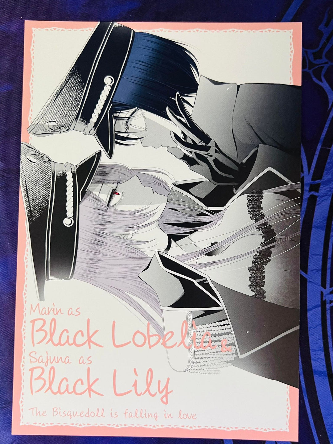 Black Lobelia Black Lily postcard