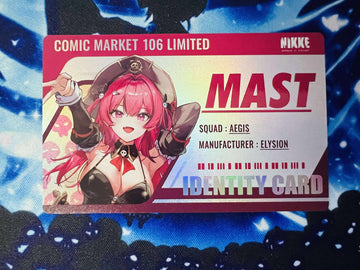 NIKKE Comic market 106 limited card Mast