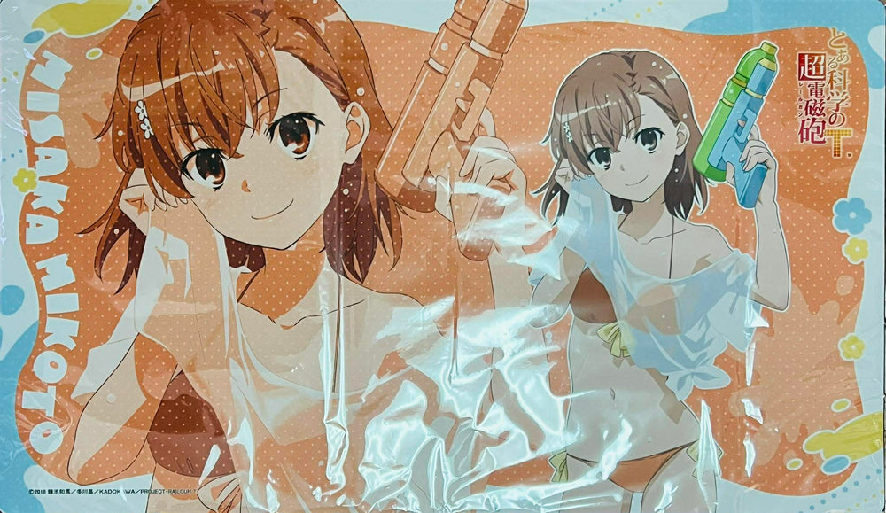 A Certain Scientific Railgun T Exclusive Illustration Rubber Playmat Mikoto Misaka
