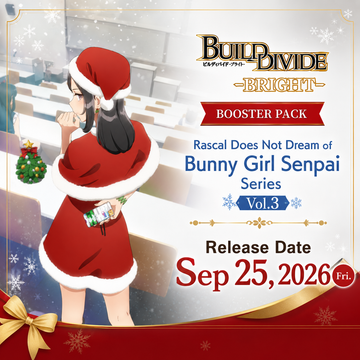 Build Divide Bunny Girl Senpai Vol.3 booster box pre-order